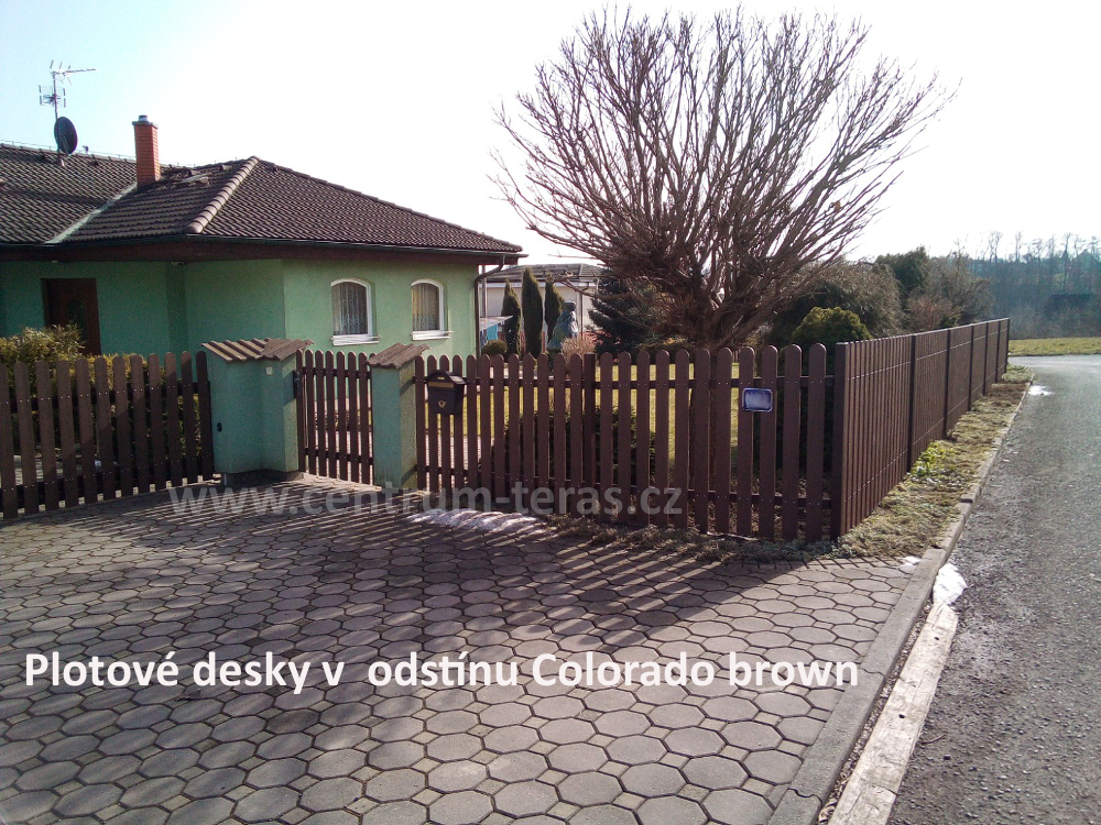 WPC dřevo plastová plotovka 1500x100x13mm - brown