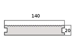 Dřevoplastové (WPC) terasové prkno GW009 - brown