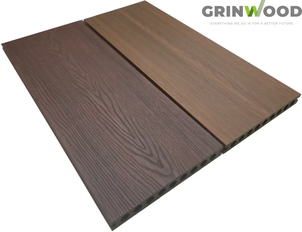 Dřevoplastové coextrudované terasové prkno GW917 - dark brown