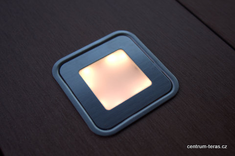 LED osvětlení terasy hranaté 6ks (5m) - teplá bílá