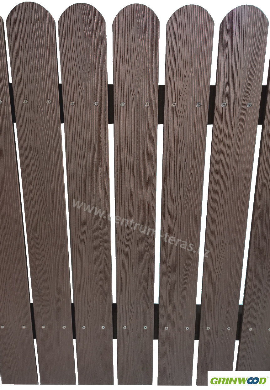 WPC dřevo plastová plotovka 1000x100x13mm - colorado brown