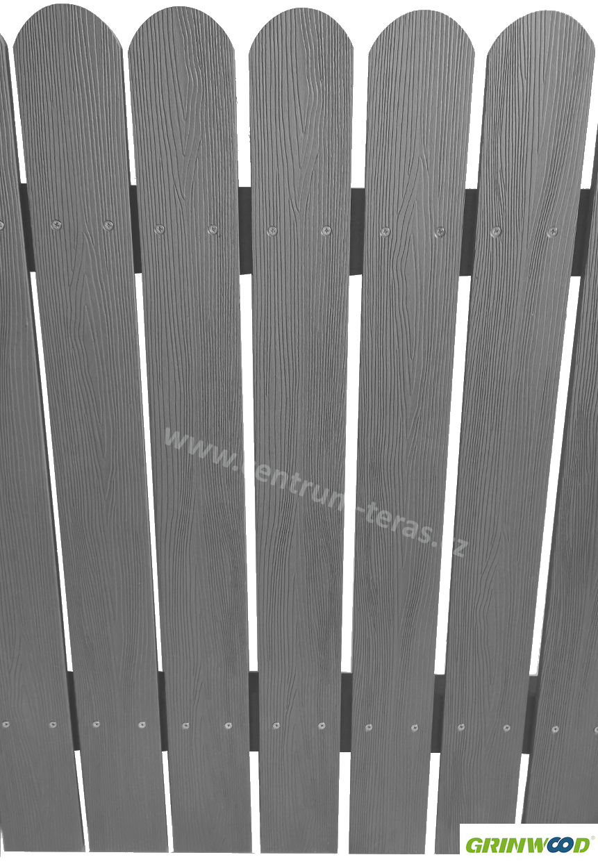 WPC dřevo plastová plotovka 1200x100x13mm - stone grey