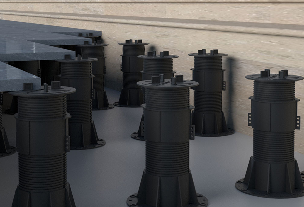 KAROAPP Stavitelný terč pod dlažbu terasu 52-82mm TA-2