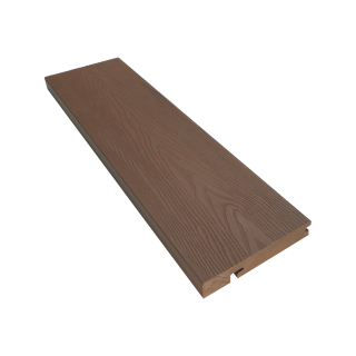 Dřevoplastové koncové coextrudované terasové prkno GW917 - light brown